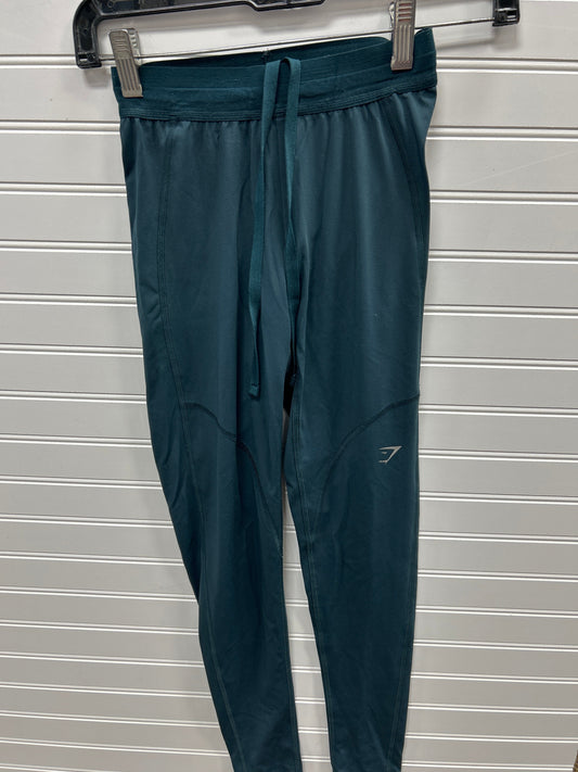 Athletic Leggings By Gym Shark In Teal, Size:Xs