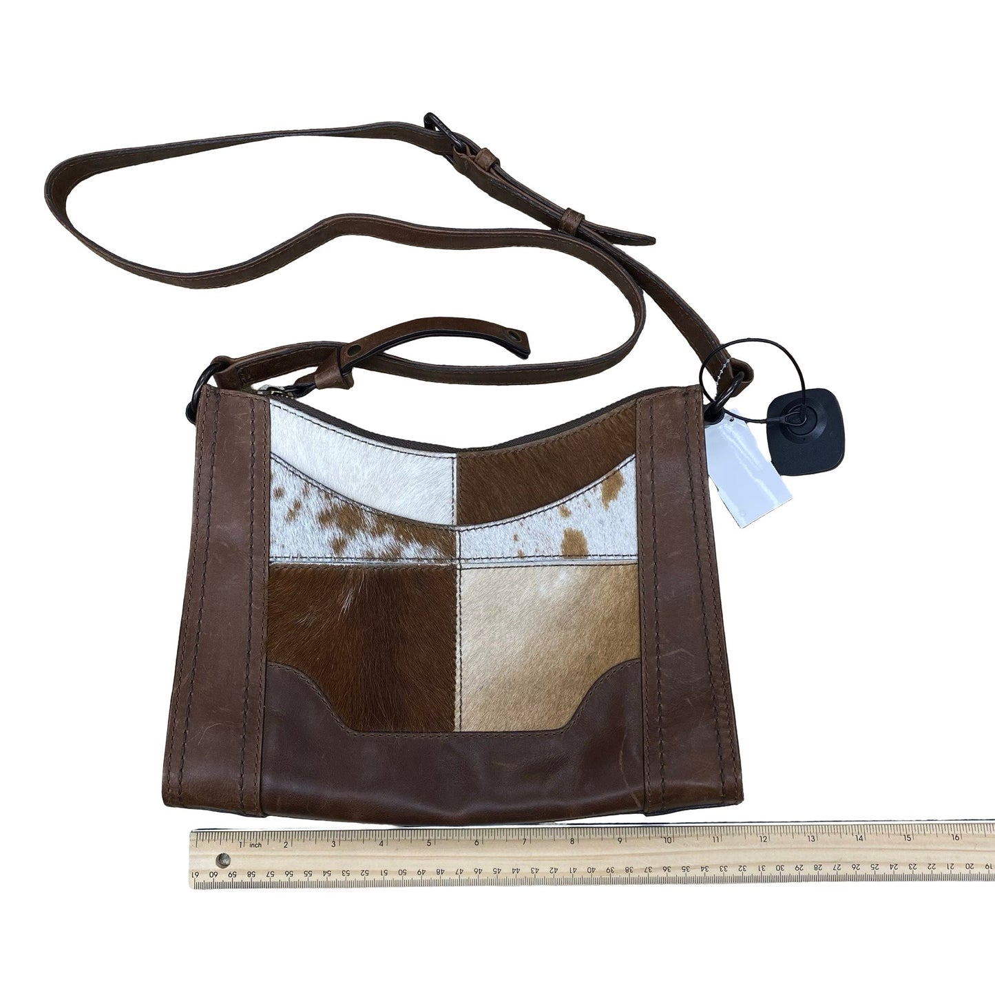 Handbag Leather By Frye In Brown, Size:Medium