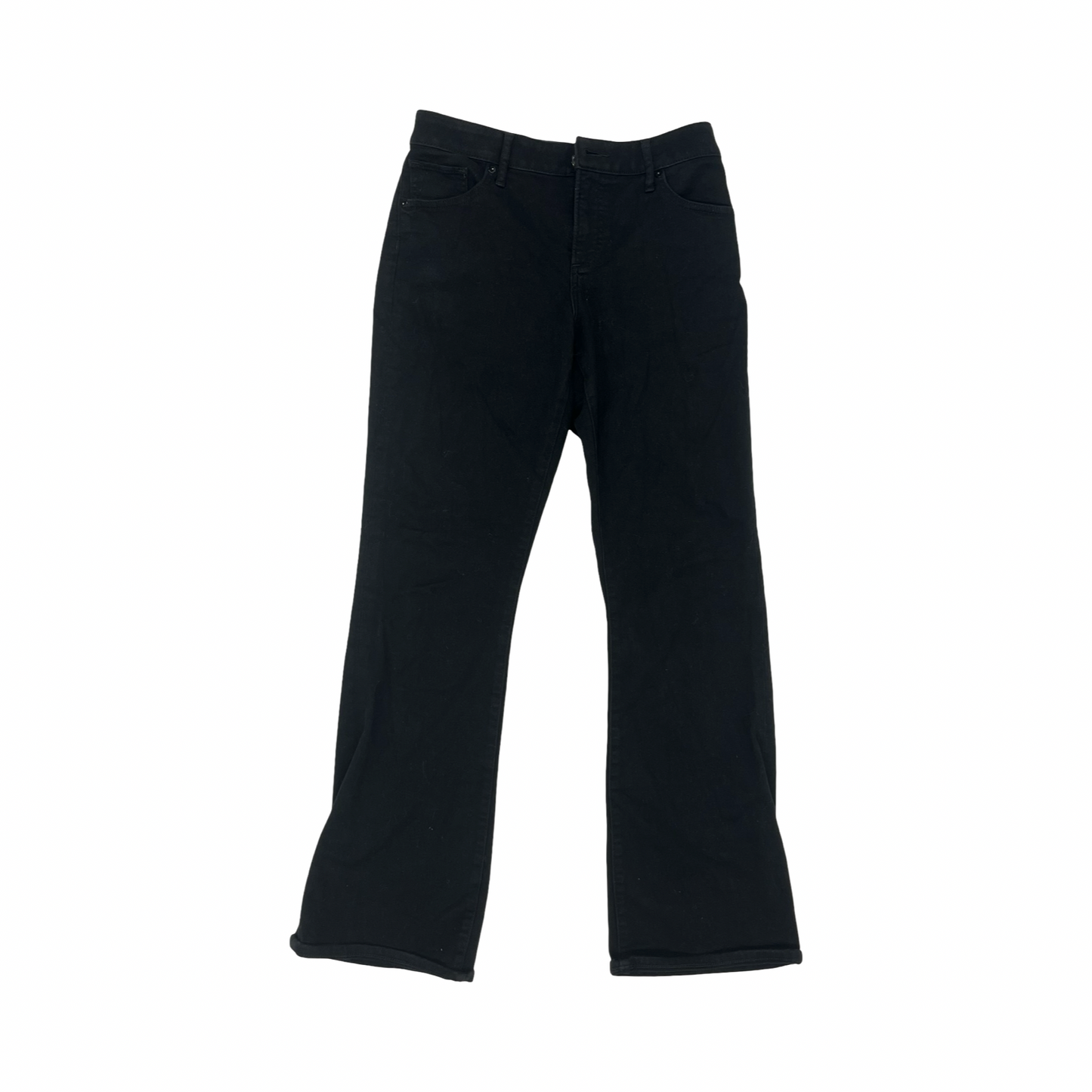 Jeans Boot Cut By Express In Black Denim, Size:6