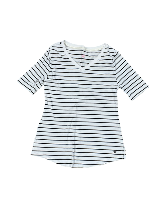 Top Ss By Isaac Mizrahi In Black & White, Size:Xs
