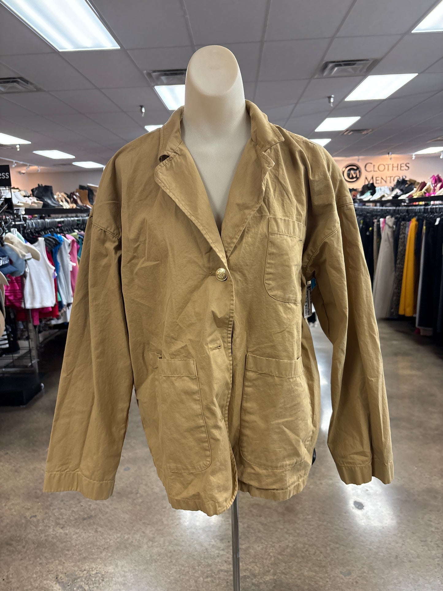 Blazer By J. Crew In Yellow, Size:M