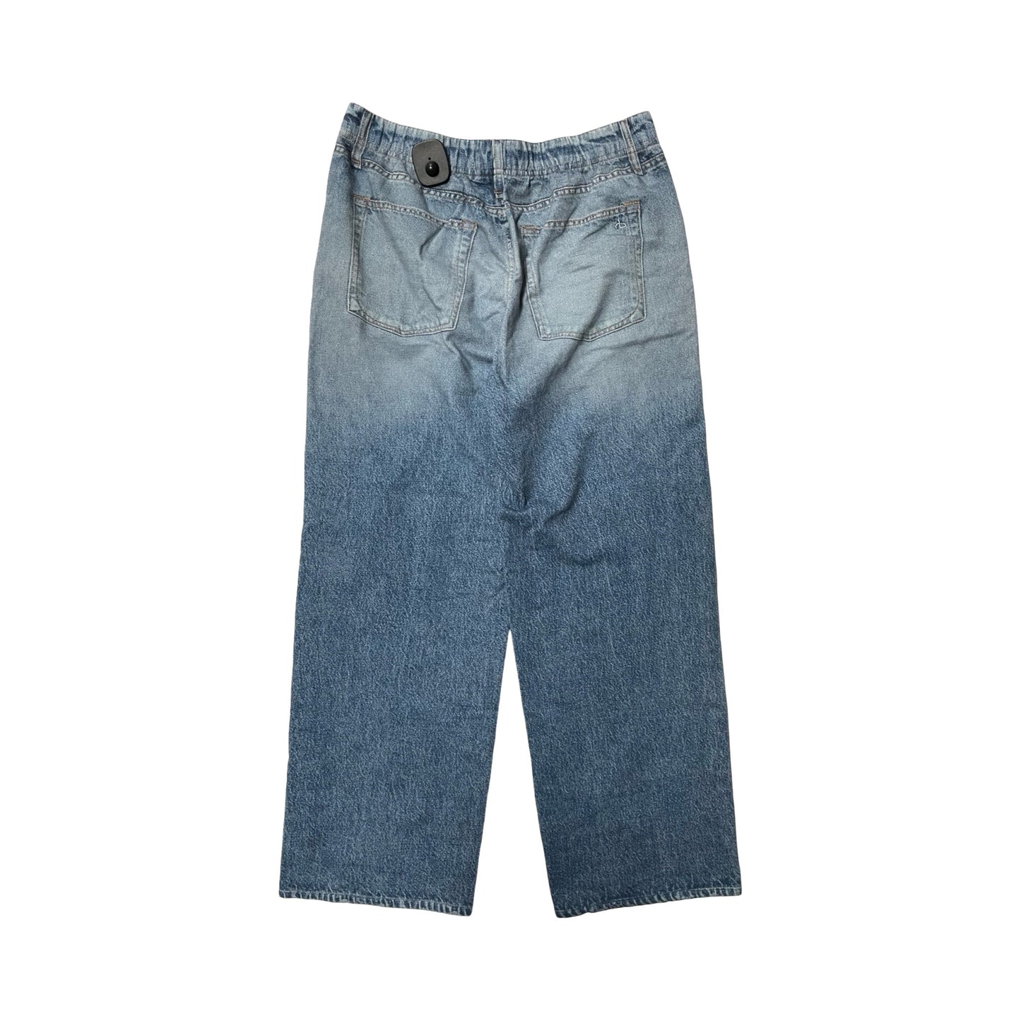 Jeans Wide Leg By Rag And Bone In Blue Denim, Size:M