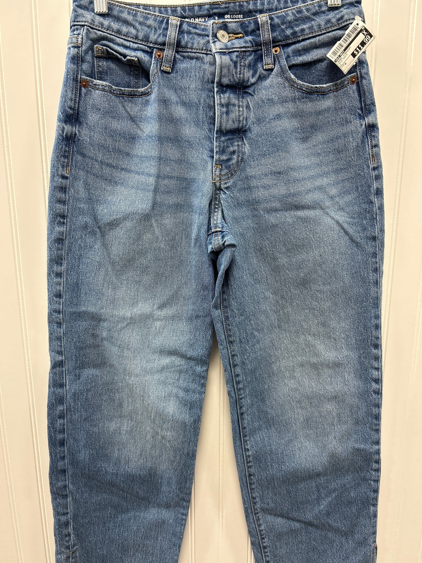 Jeans Straight By Old Navy In Blue Denim, Size:6