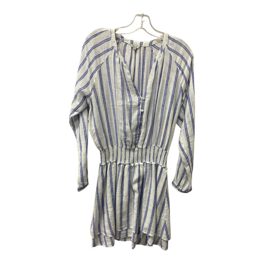 Dress Casual Midi By Rails In Blue & White, Size:S