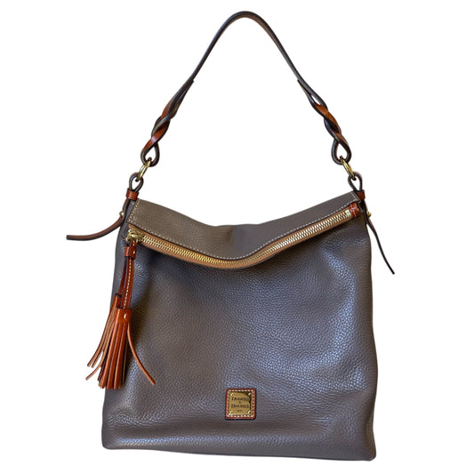 Handbag Designer By Dooney And Bourke In Taupe, Size:Large