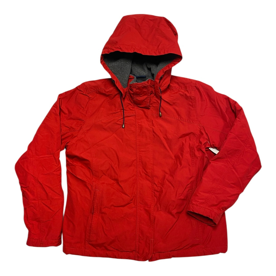 Jacket Other By Lands End In Red, Size:22Womens