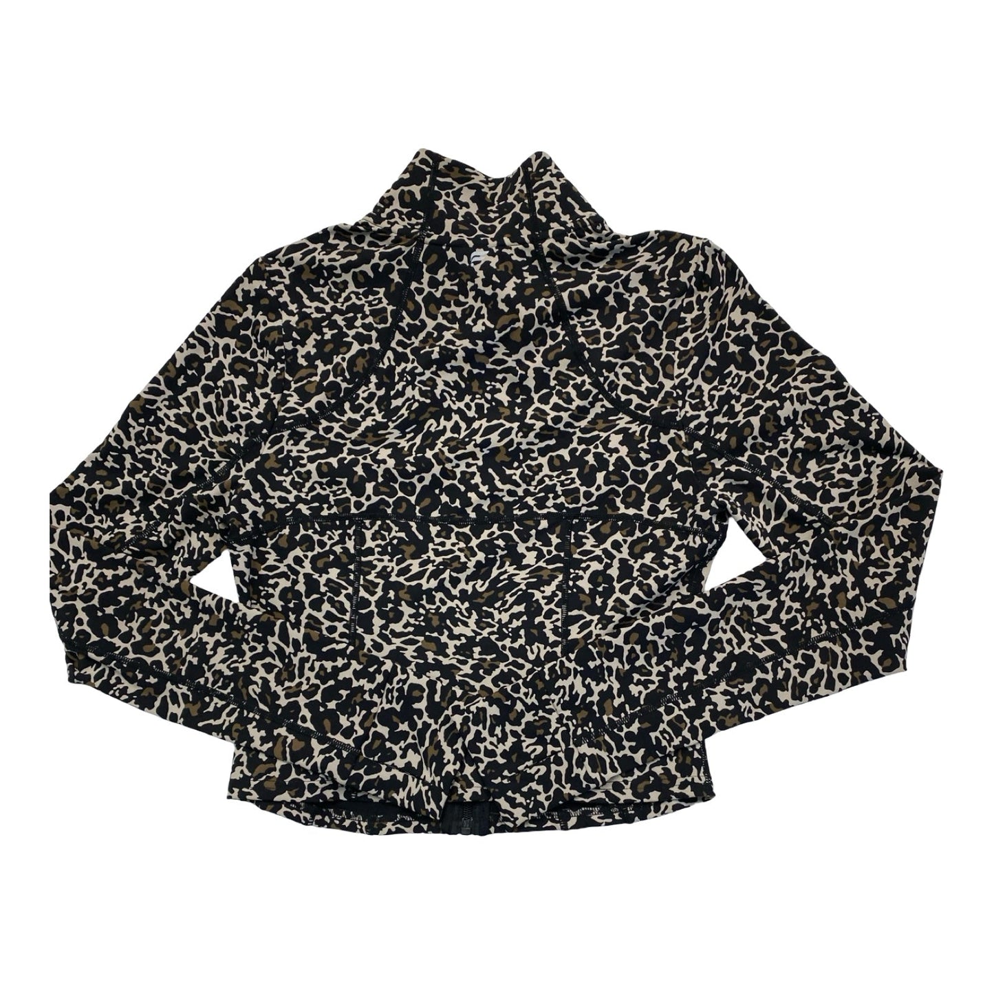 Athletic Jacket By Fabletics In Animal Print, Size:M