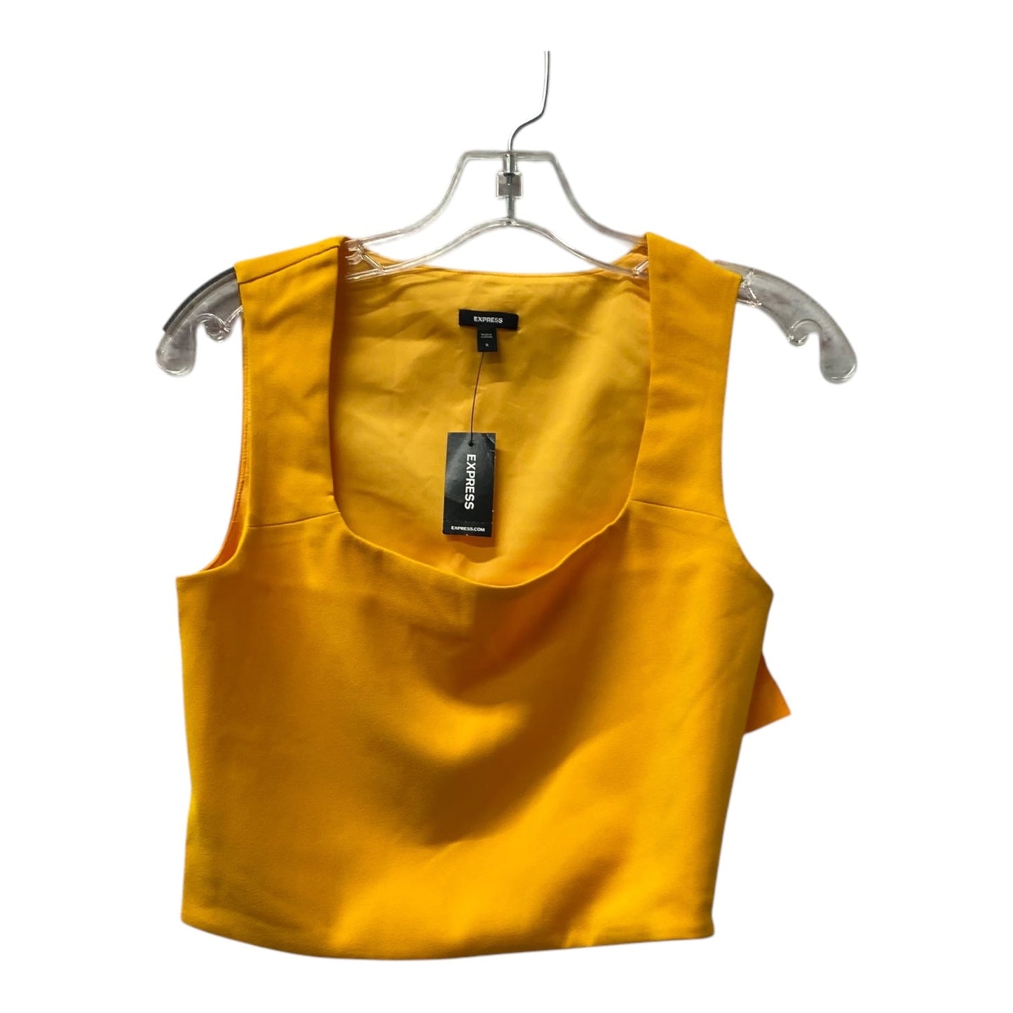 Top Sleeveless By Express In Yellow, Size:S