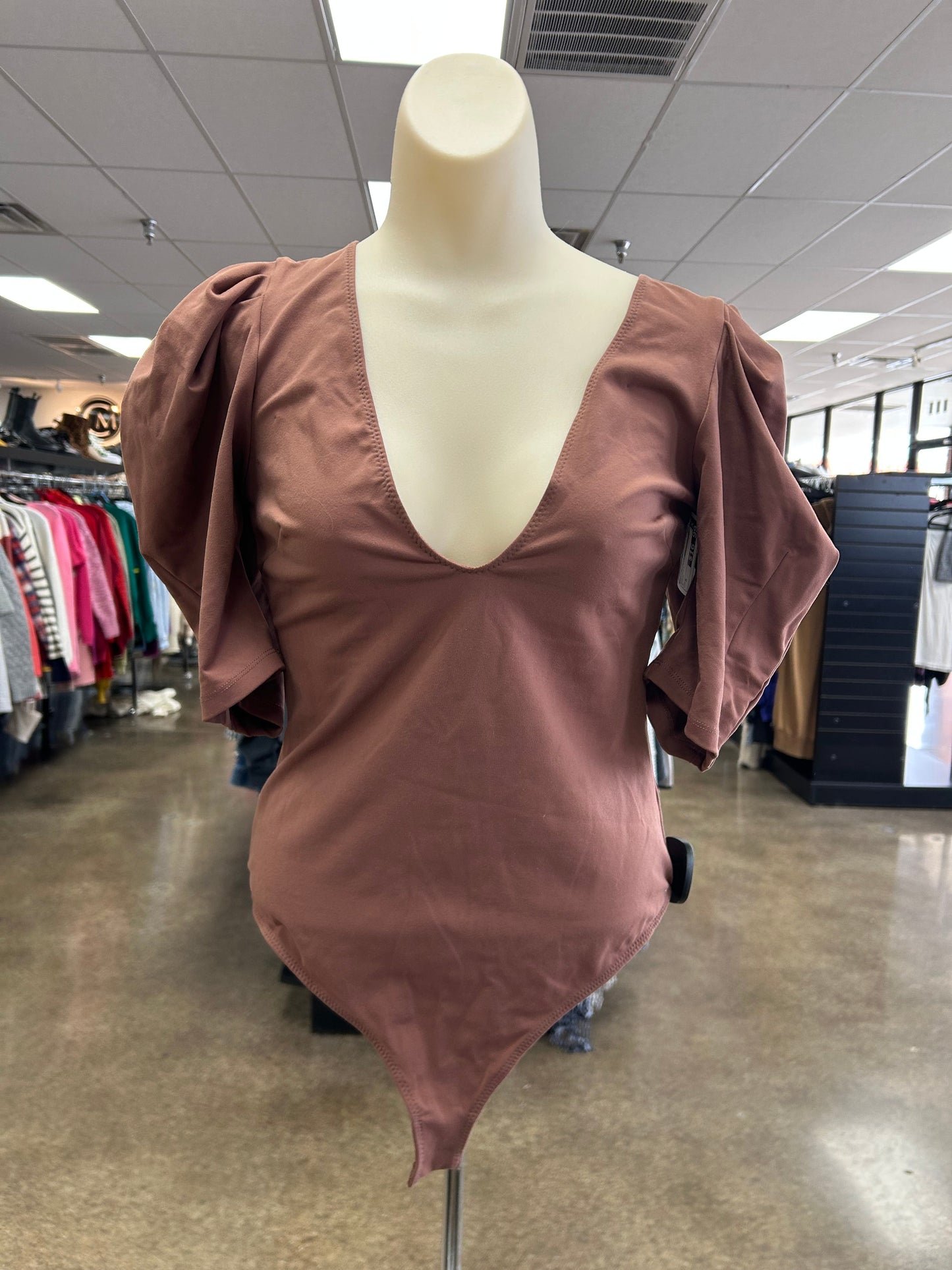 Bodysuit By Free People In Brown, Size:M