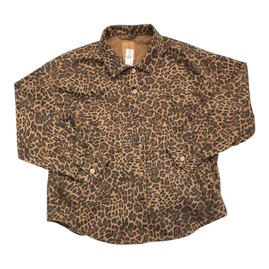 Jacket Denim By Gap In Animal Print, Size:L