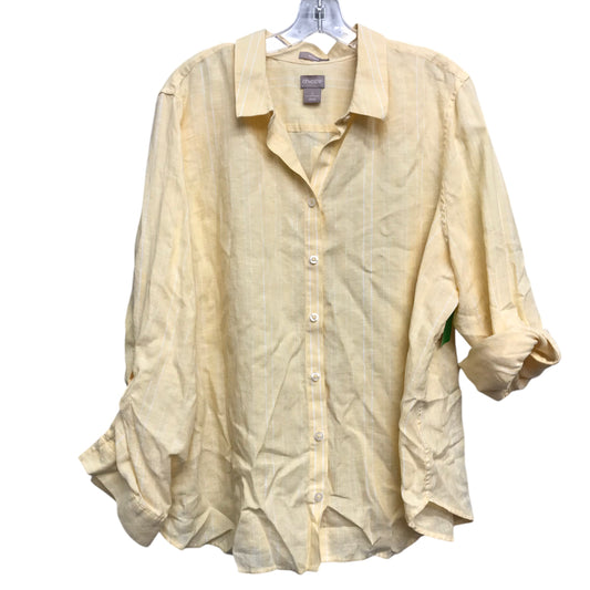 Top Ls By Chicos In Striped Pattern, Size:2X