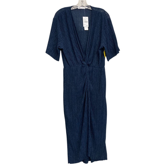 Dress Casual Midi By All In Favor In Navy, Size:M