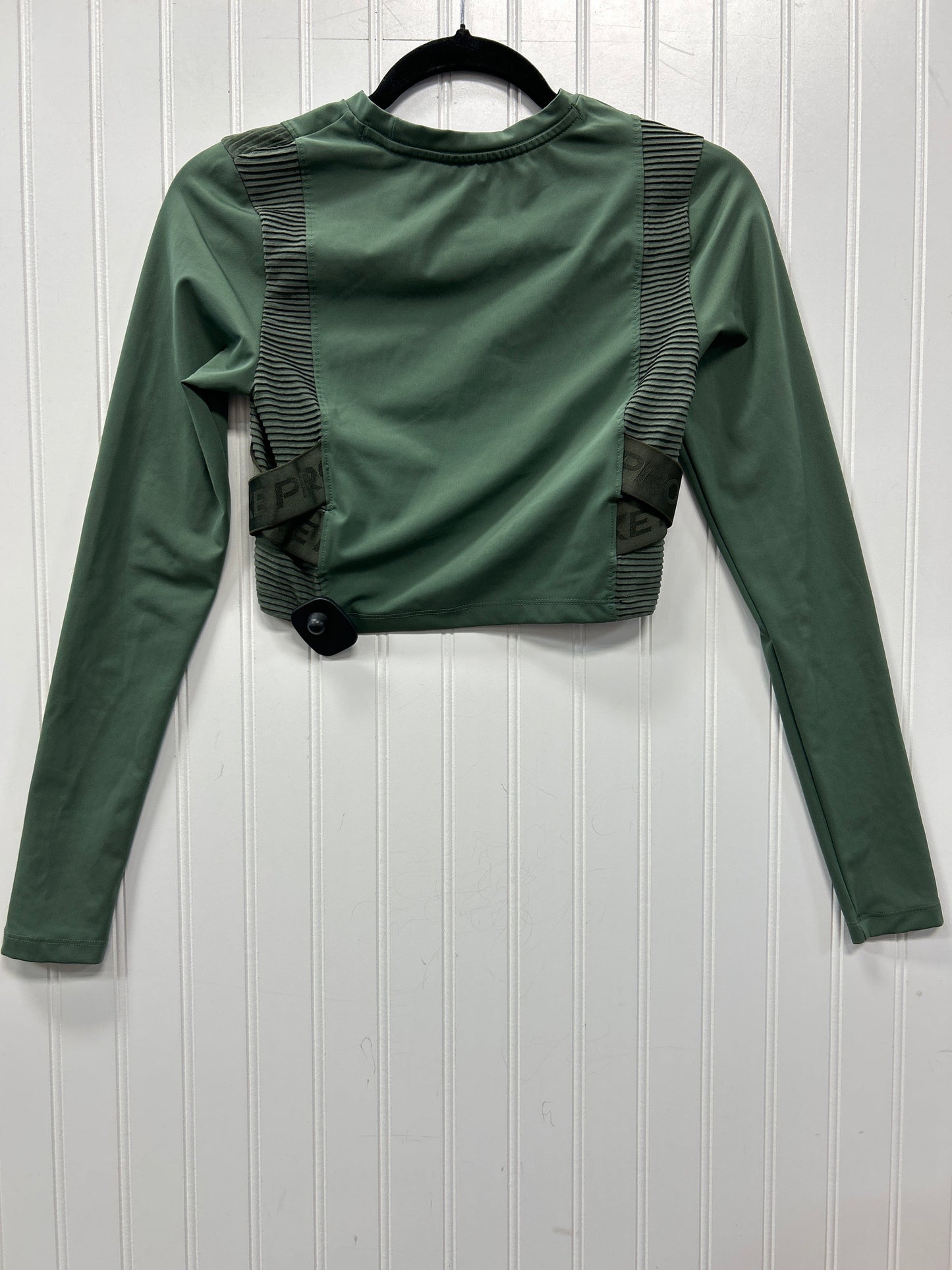 Athletic Top Ls Crewneck By Nike Apparel In Green, Size:S
