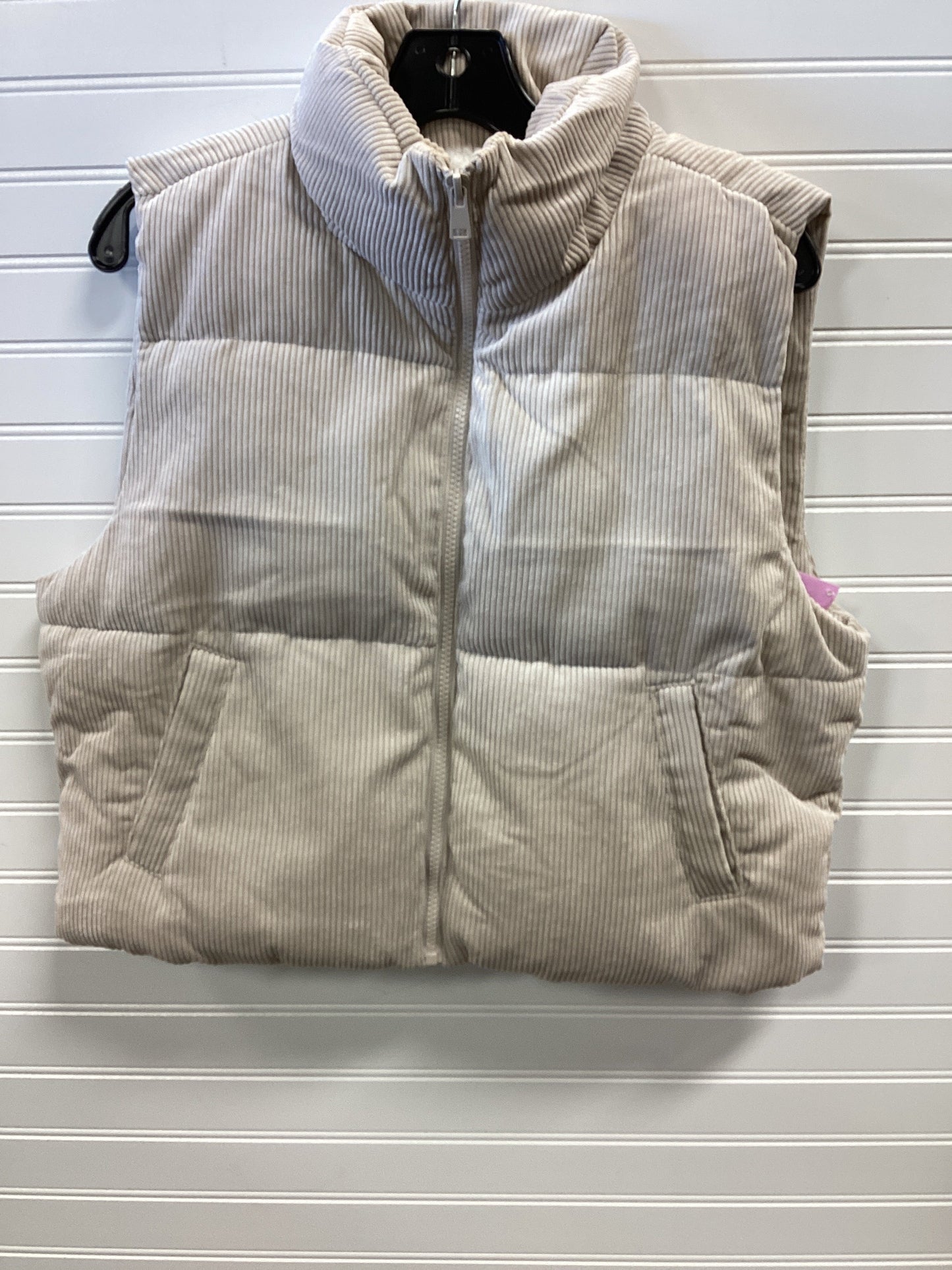 Vest Fleece By Love Tree In Cream, Size:L