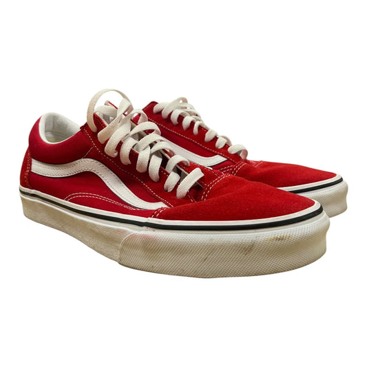Shoes Sneakers By Vans In Red, Size:11