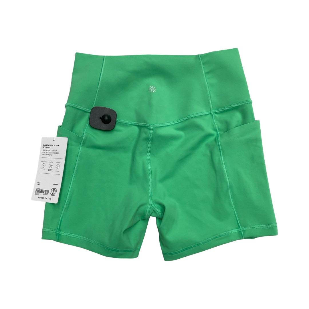 Athletic Shorts By Athleta In Green, Size:S