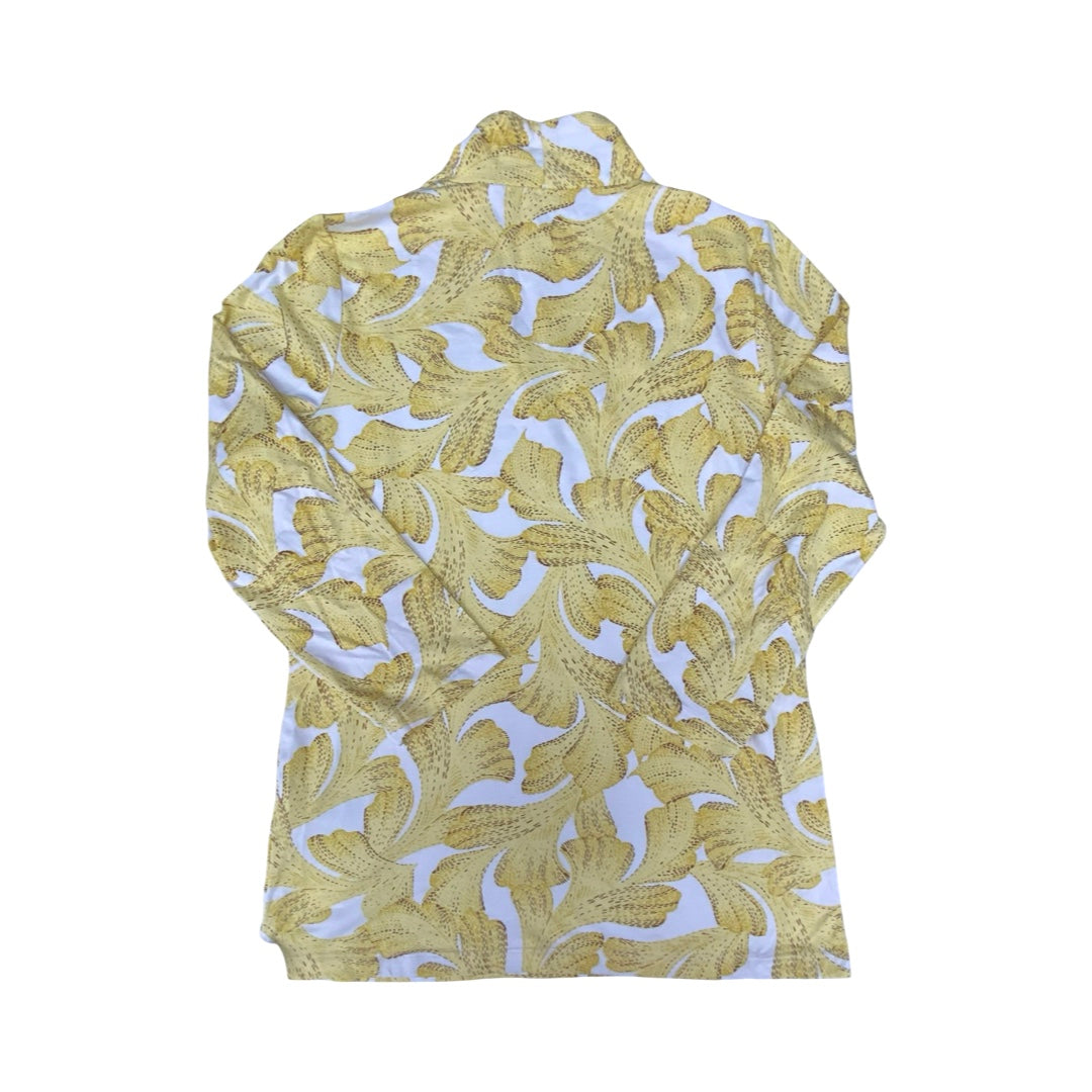 Top 3/4 Sleeve By Chicos In Yellow, Size:Xs
