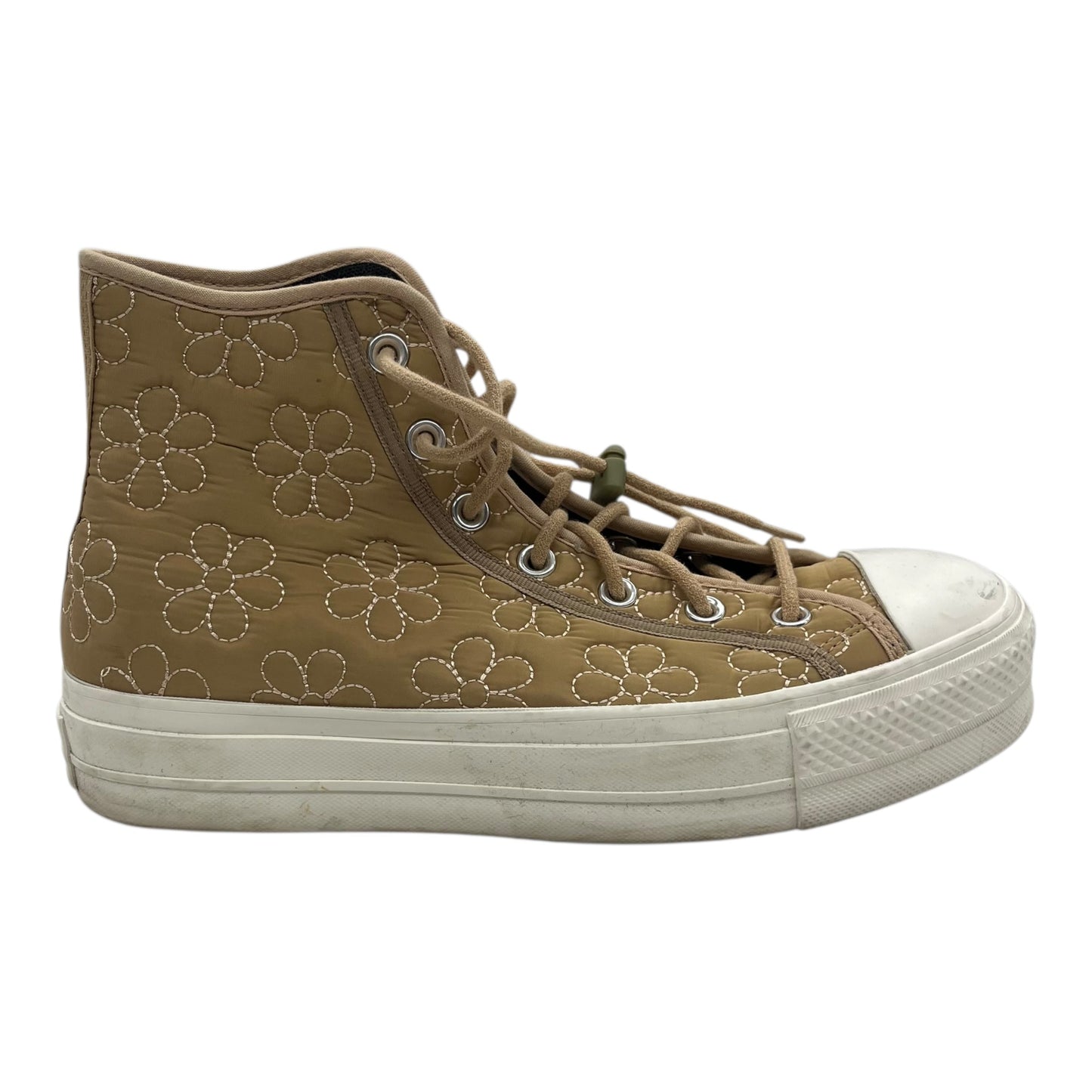 Shoes Sneakers Platform By Converse In Tan, Size:10