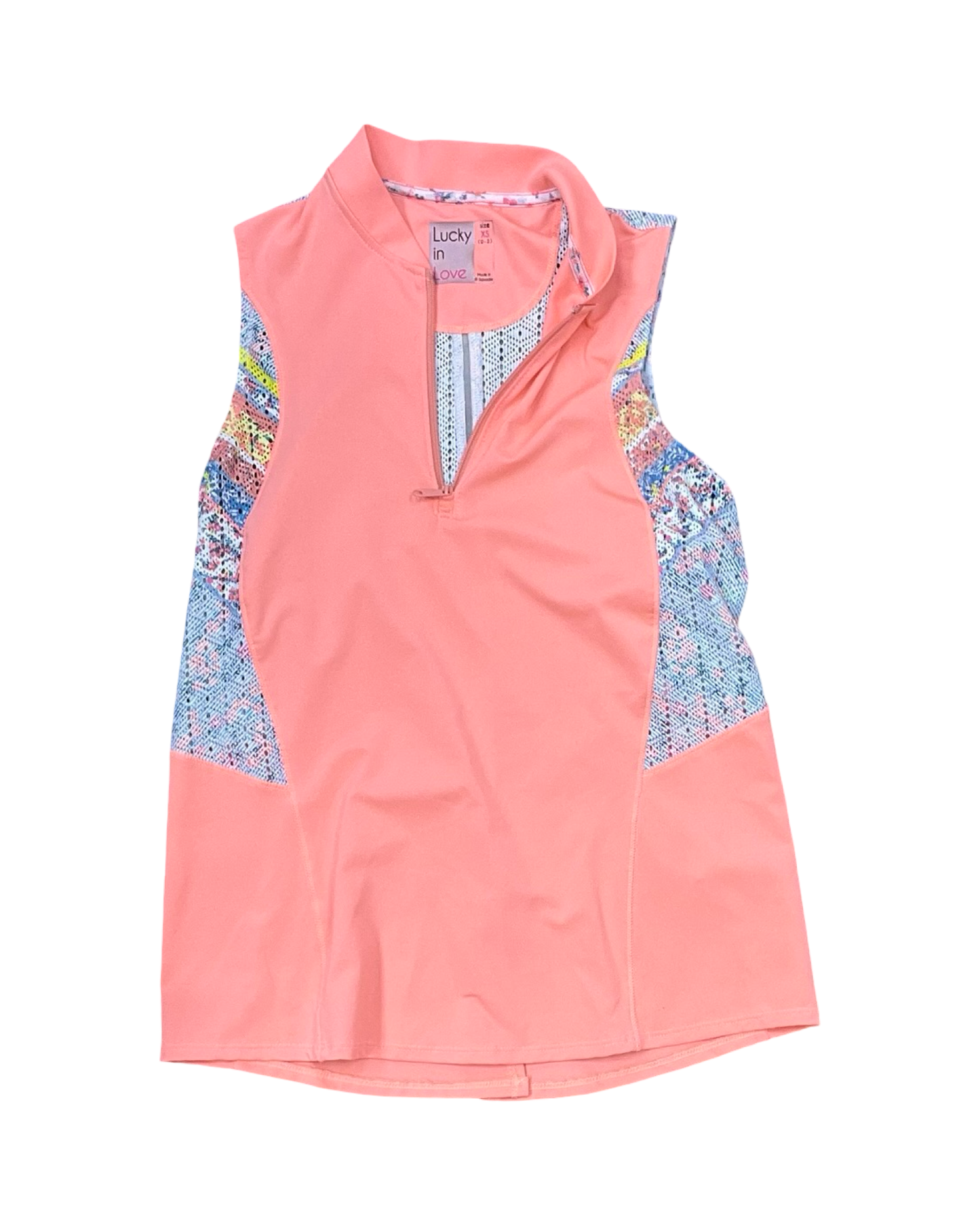 Top Sleeveless By Lucky In Love In Orange, Size:Xs