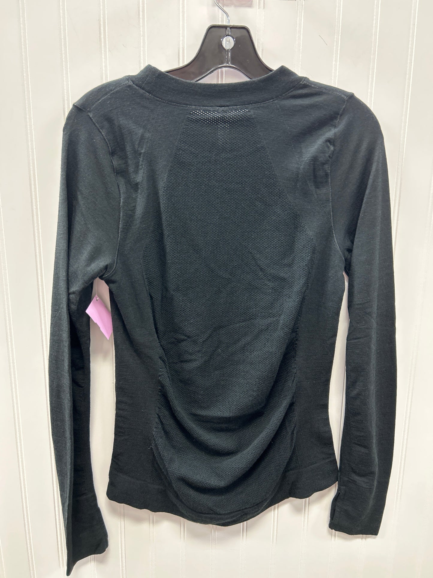 Athletic Top Ls Crewneck By Athleta In Black, Size:L