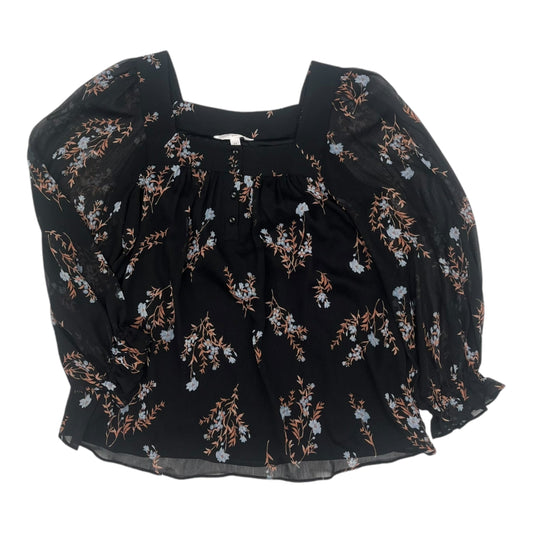 Blouse Ls By Lc Lauren Conrad In Black, Size:M