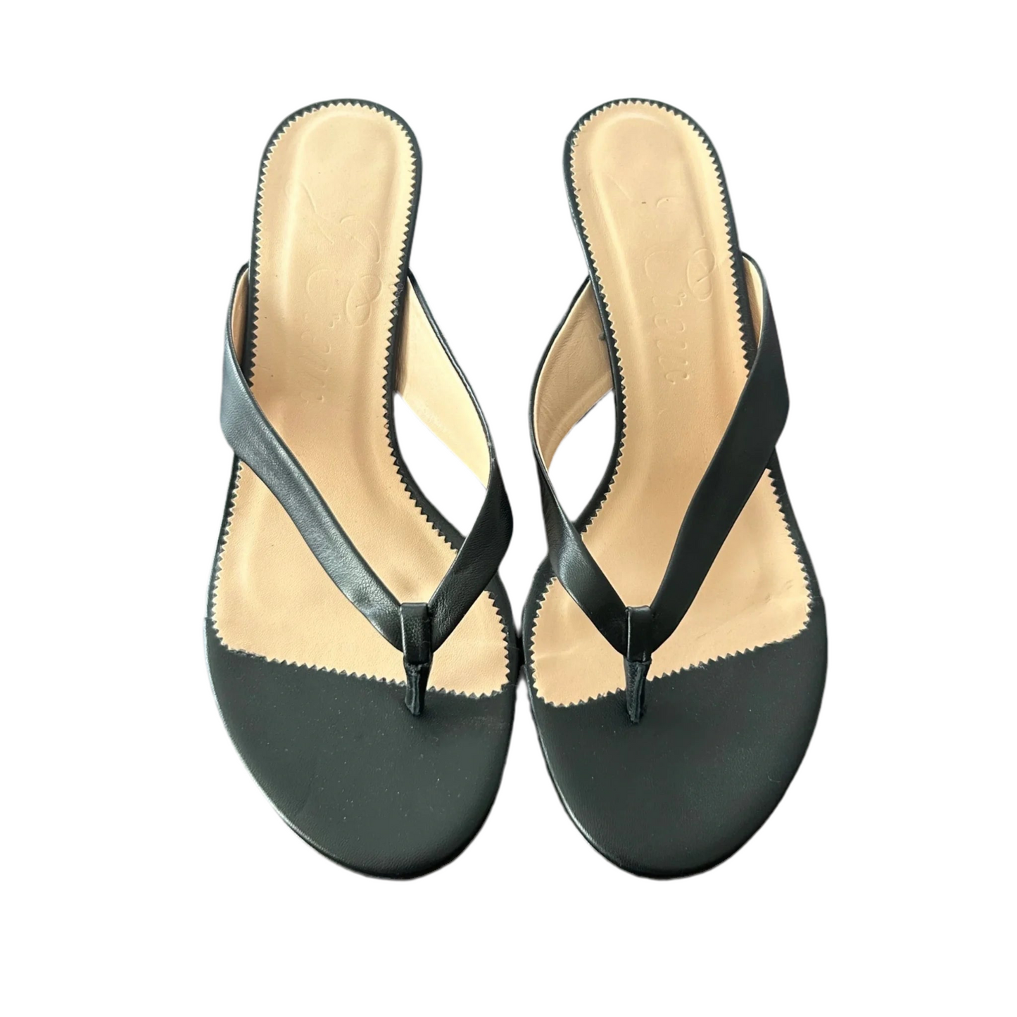 Sandals Heels Kitten By J. Crew In Black, Size: 9