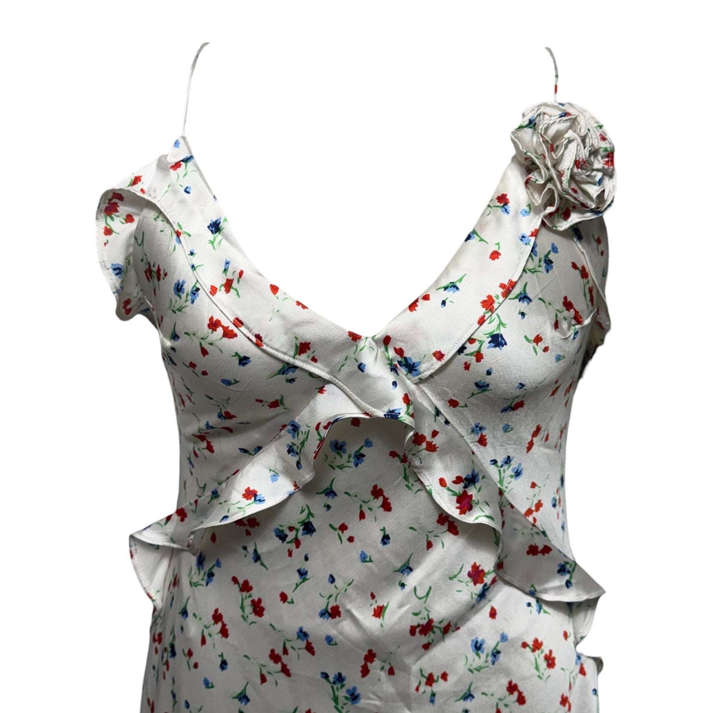 Olea Maxi Dress By Bardot In Ivory Ditsy Floral Print, Size: 6