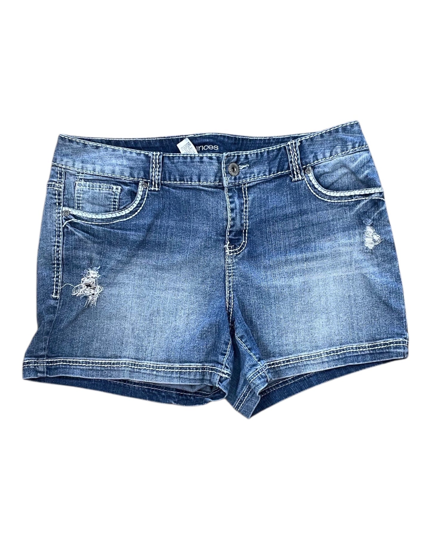 Shorts By Maurices In Blue Denim, Size:16