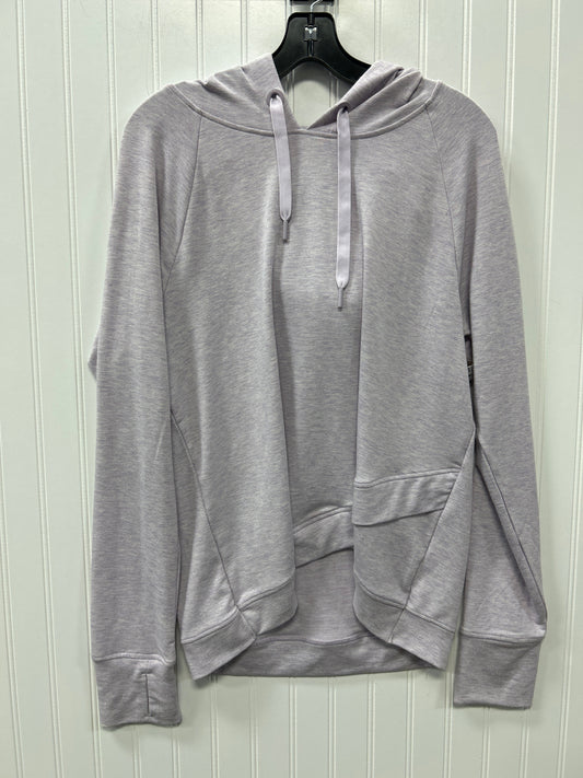 Athletic Top Ls Hoodie By 90 Degrees By Reflex In Purple, Size:L