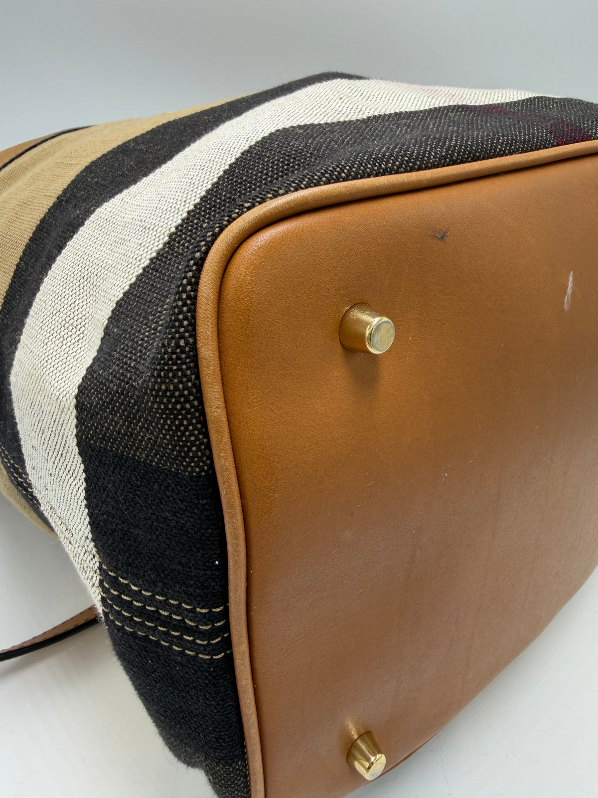 Burberry Ashby Check Luxury Tote / Handbag