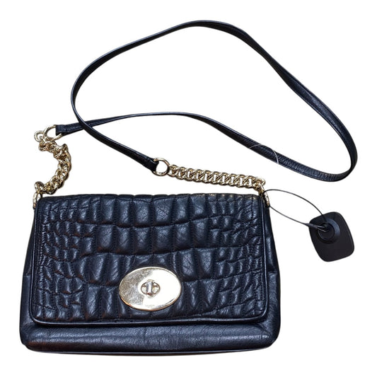 Handbag Designer By Coach In Black & Gold, Size:Small