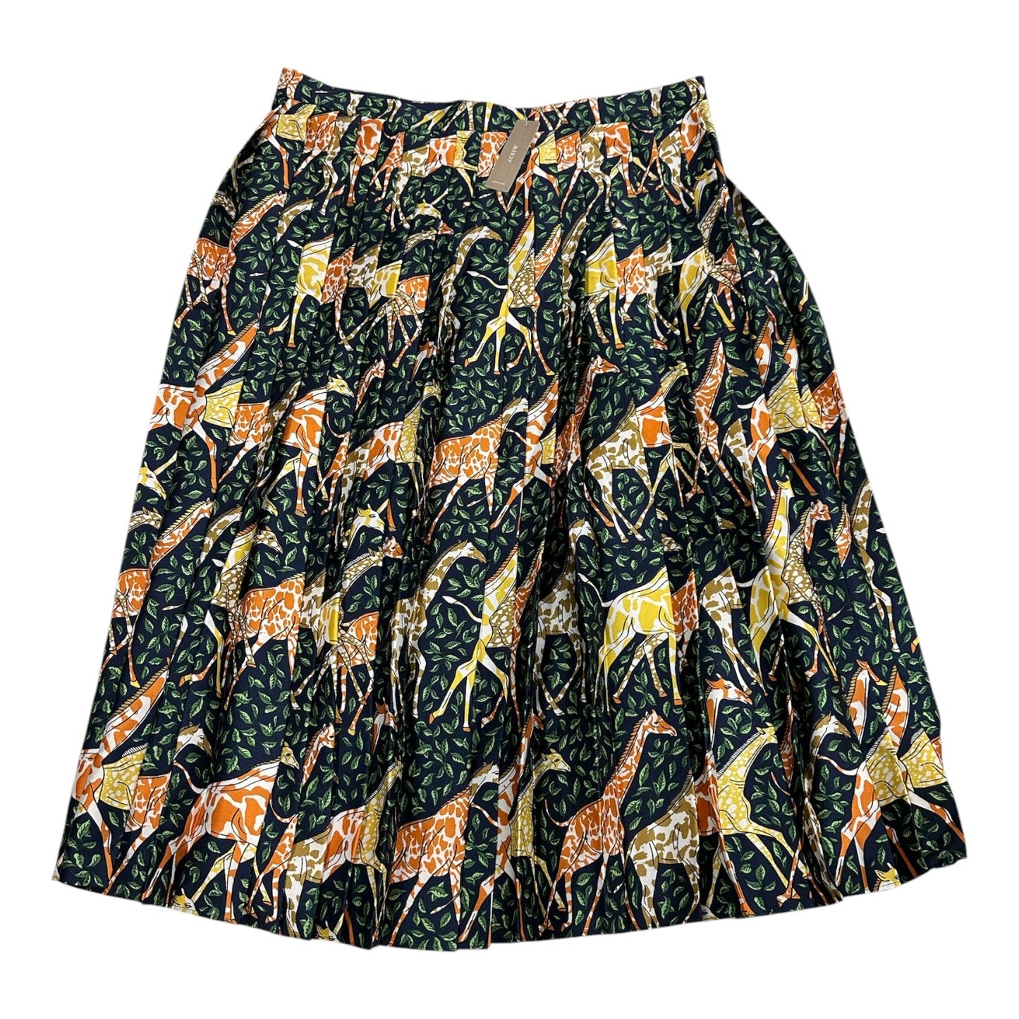 Skirt Midi By J. Crew In Green & Yellow, Size:14