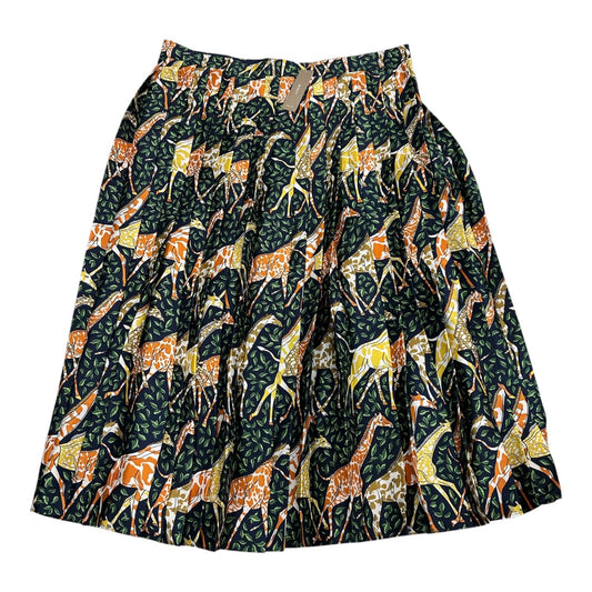 Skirt Midi By J. Crew In Green & Yellow, Size:14
