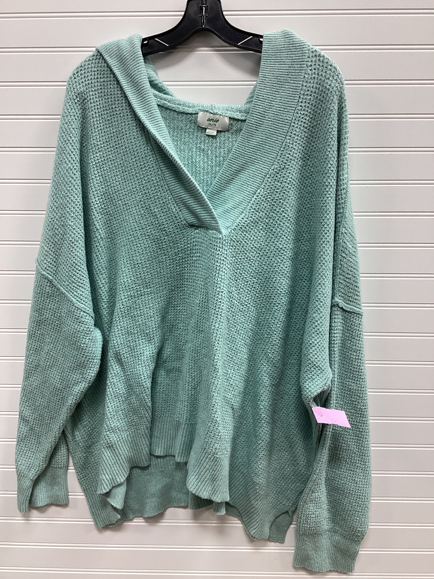 Sweater By Aerie In Teal, Size:Xxl