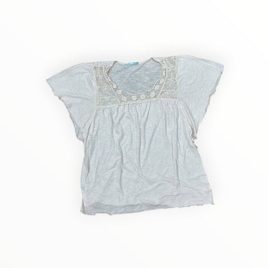 Top Ss By Maurices In Cream, Size:Xl