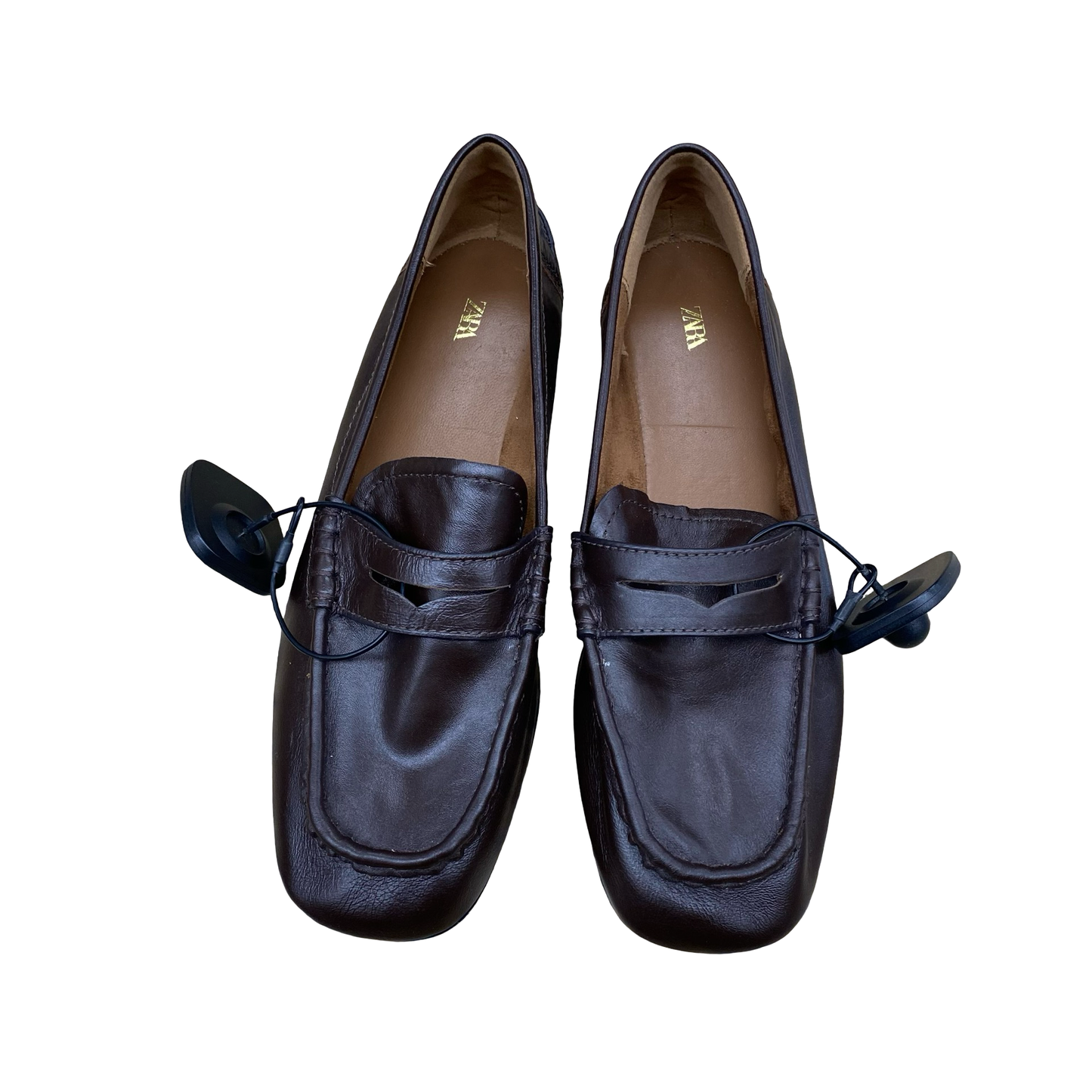 Shoes Flats By Zara In Brown, Size:7