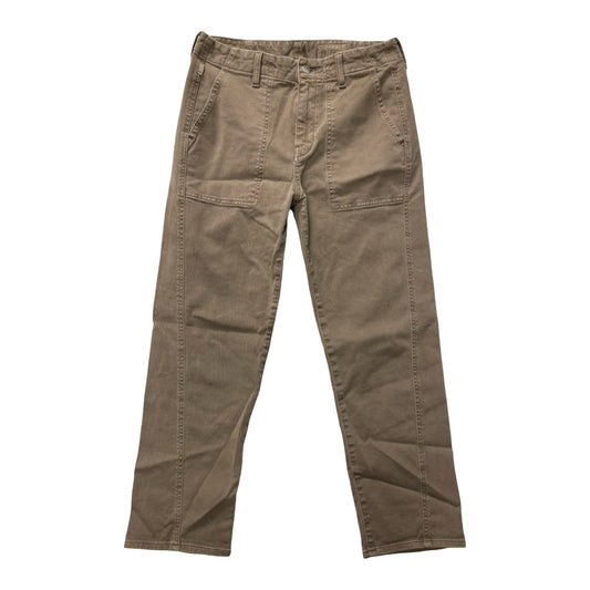 Pants Cropped By Ag Jeans In Brown, Size:2