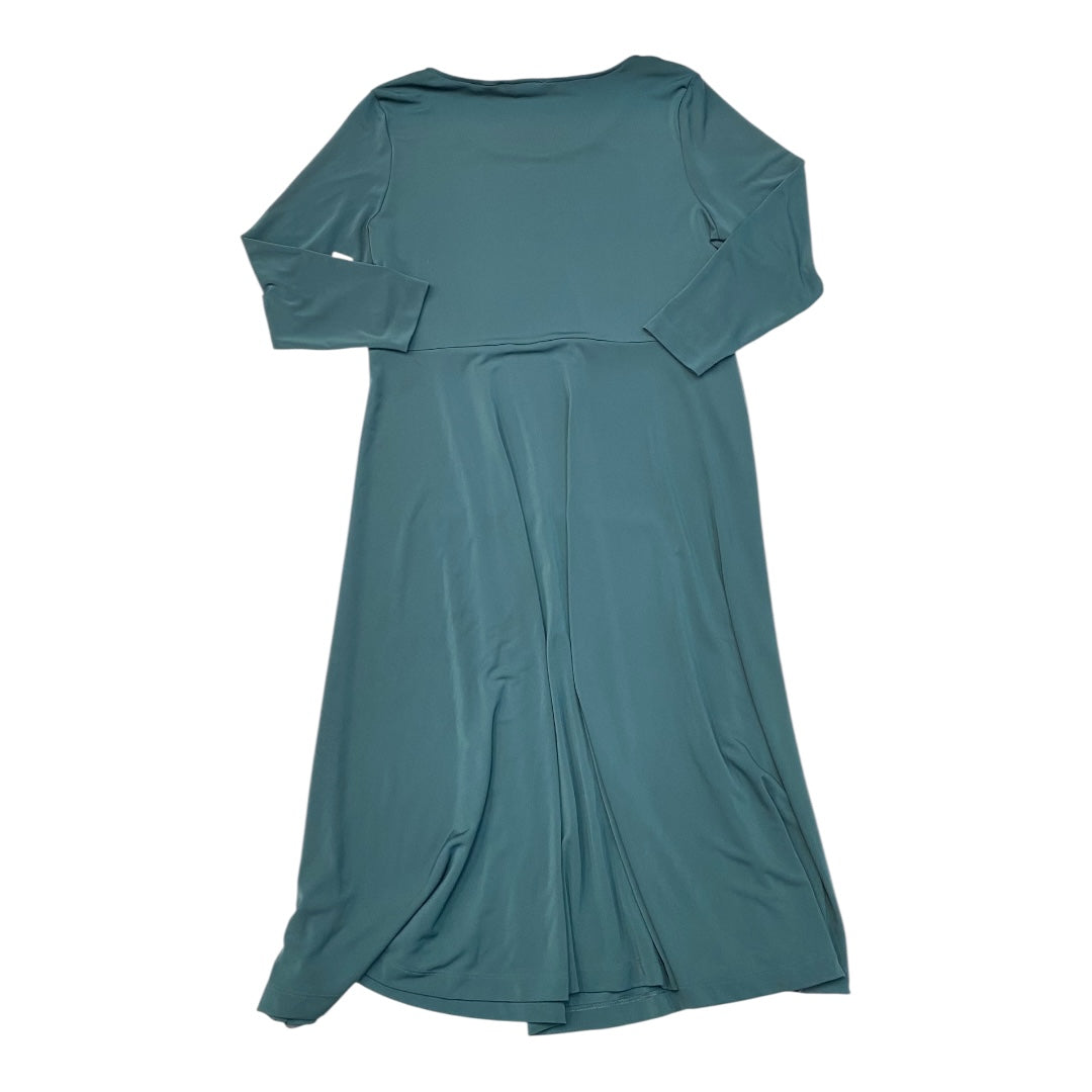 Dress Party Midi By Lands End In Green, Size:L