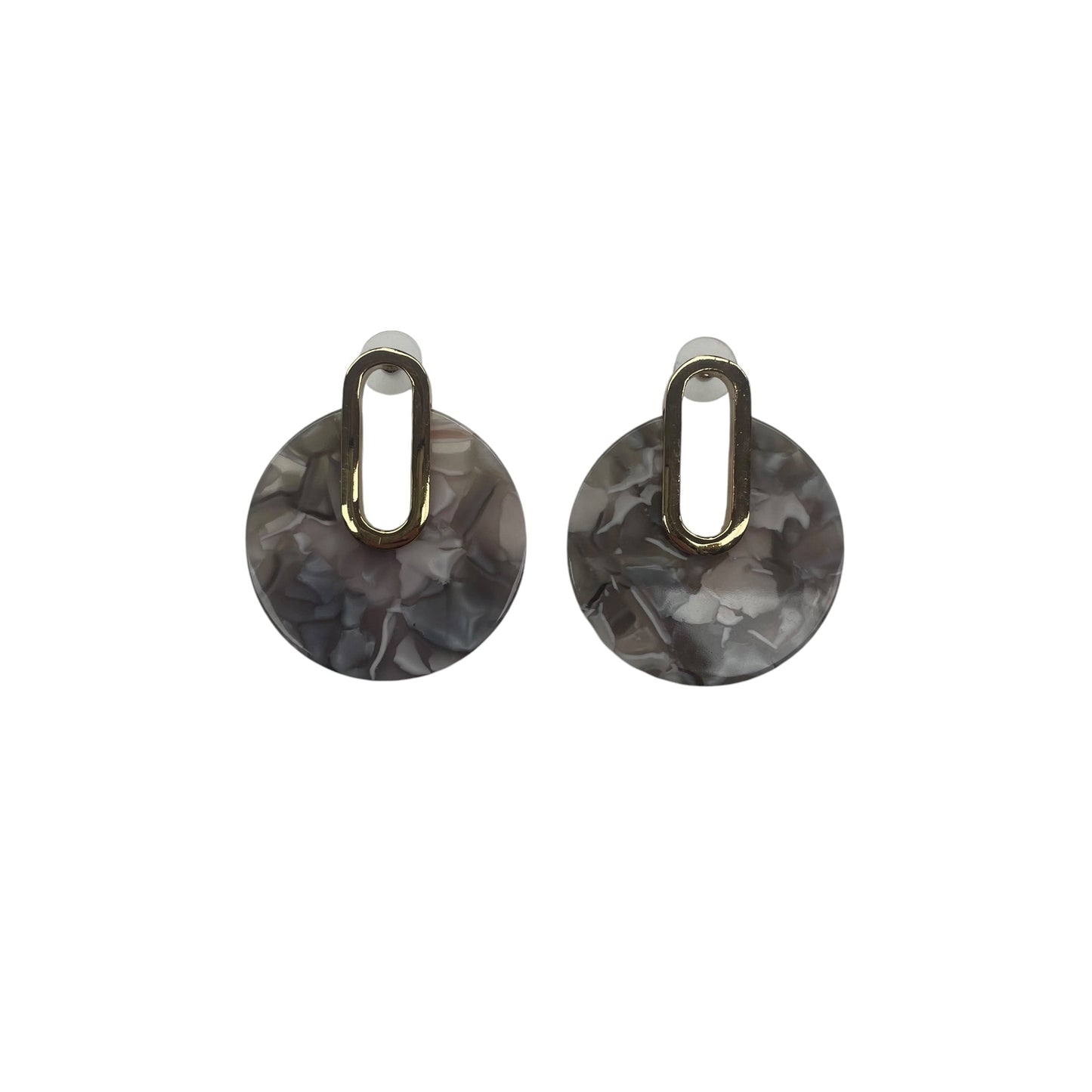 Earrings Dangle/Drop By Clothes Mentor In Grey