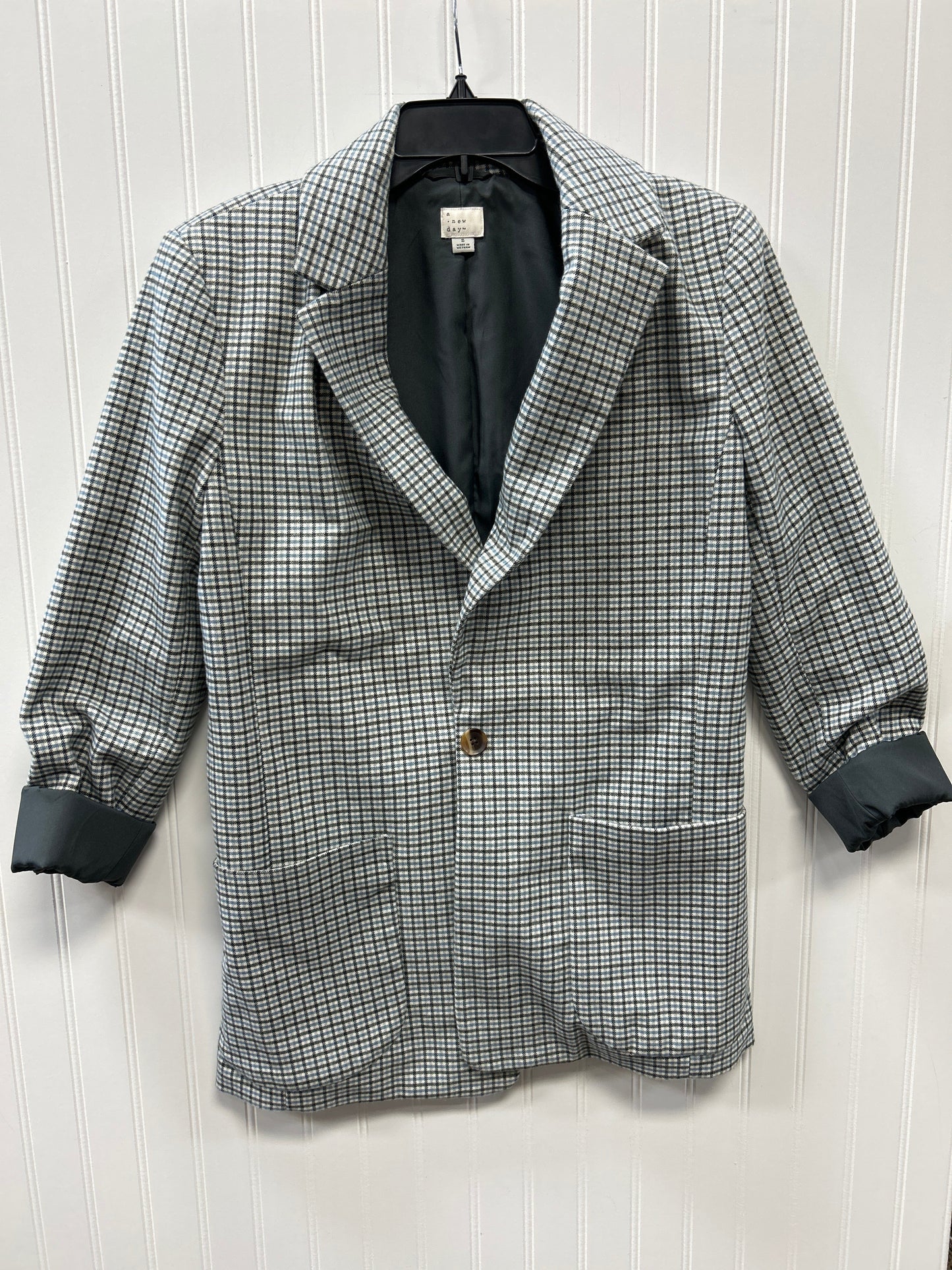 Blazer By A New Day In Plaid Pattern, Size:S