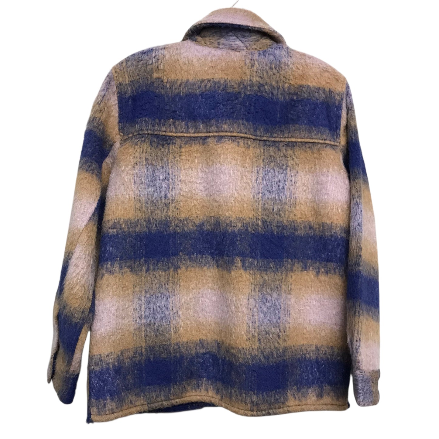 Jacket Shirt By Gap In Plaid Pattern, Size:Xs