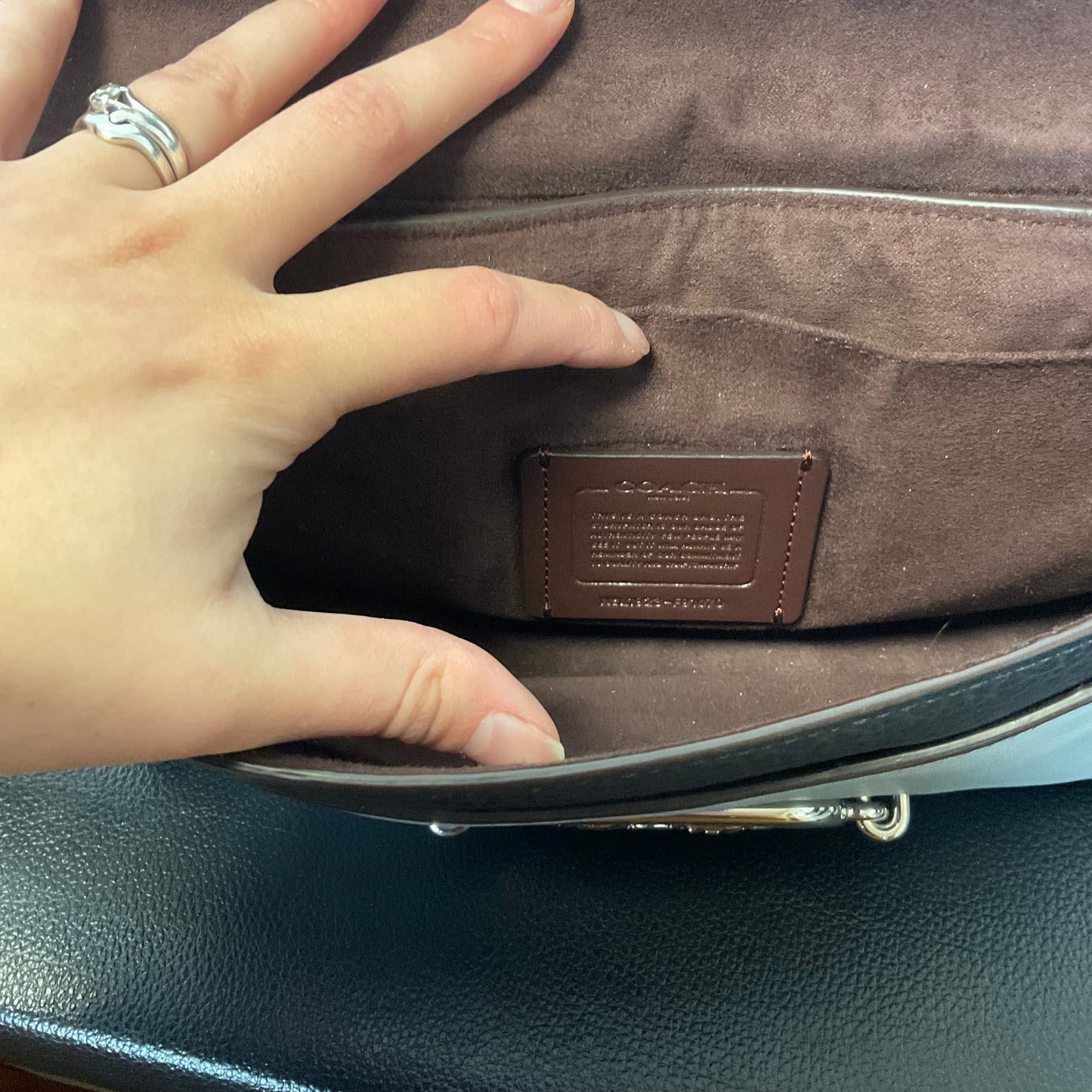 Crossbody Designer By Coach, Size: Medium