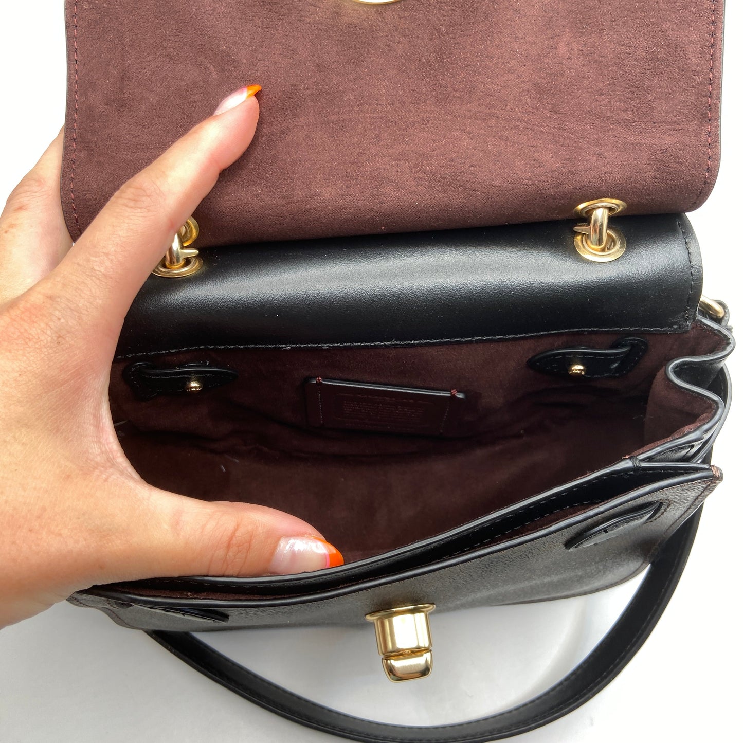 Crossbody Designer By Coach, Size: Small
