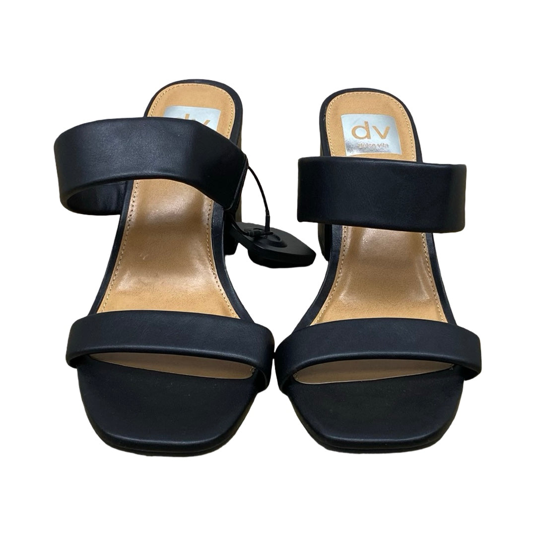 Sandals Heels Block By Dolce Vita In Black, Size:8