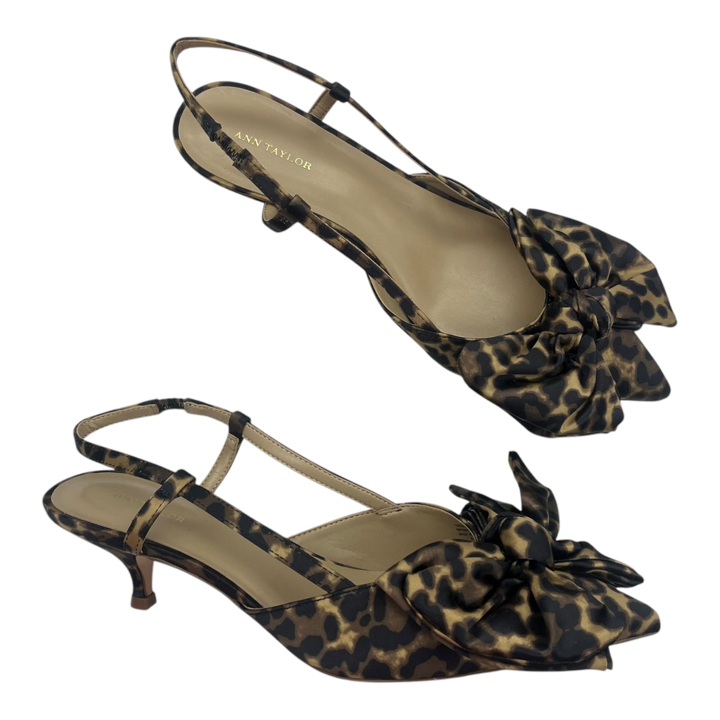 SHOES HEELS KITTEN by ANN TAYLOR In ANIMAL PRINT, Size: 8.5