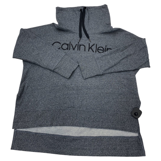 Sweatshirt Collar By Calvin Klein In Grey, Size:Xl