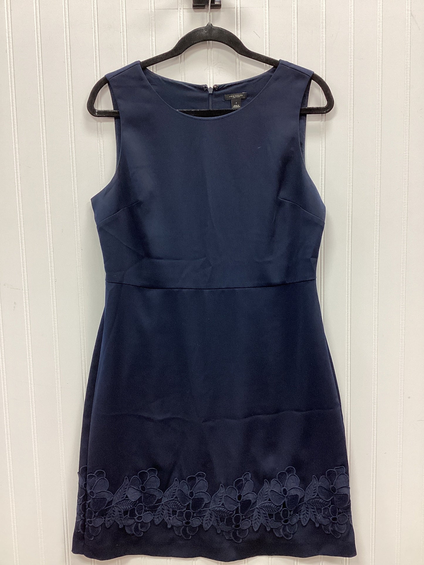 Dress Work By Ann Taylor In Navy, Size:8