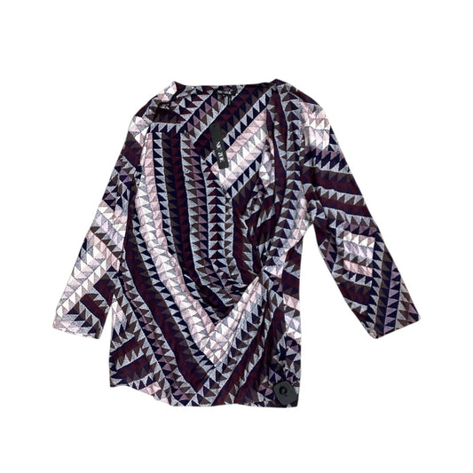 Top 3/4 Sleeve By Nic + Zoe In Multi, Size:Xl