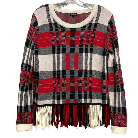 Sweater By Splendid In Black & Red, Size:M