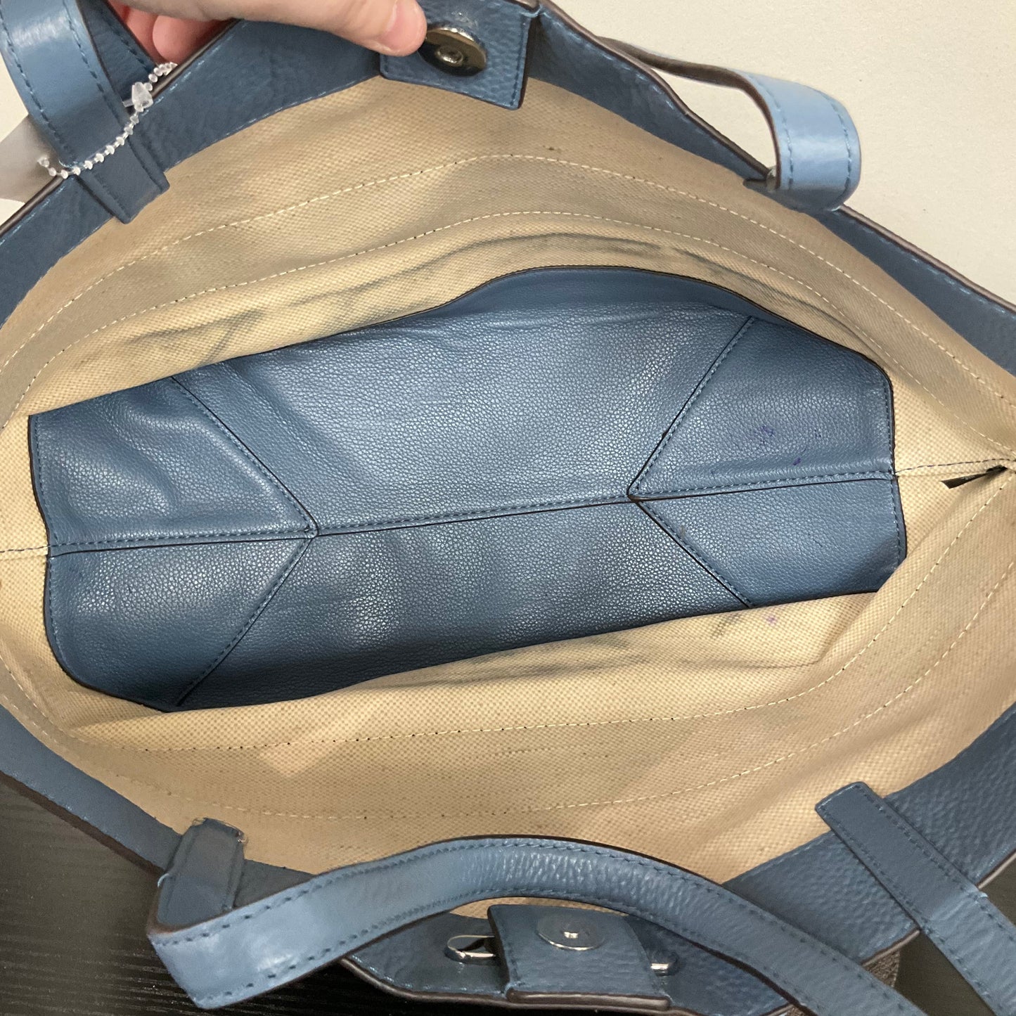 Tote Designer By Michael Kors In Striped Pattern, Size:Large